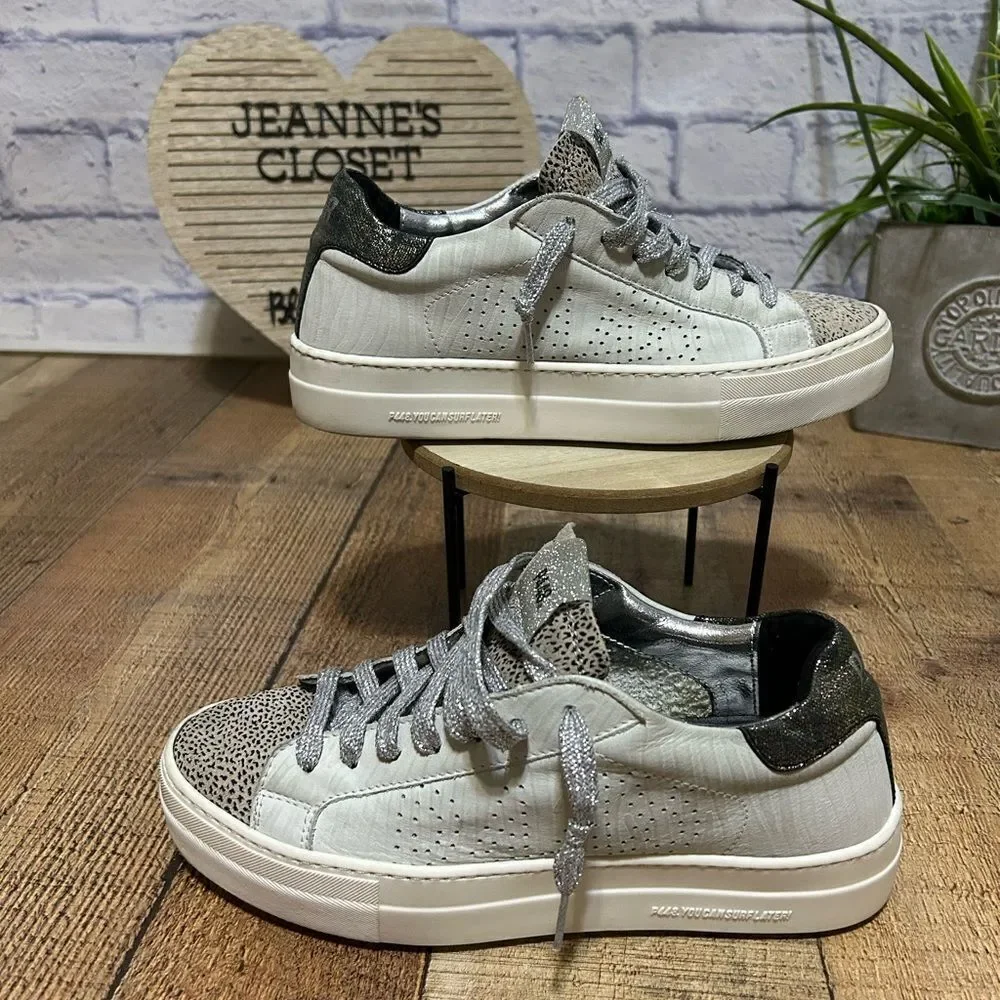 P448 Thea Platform Leopard Sneakers 39